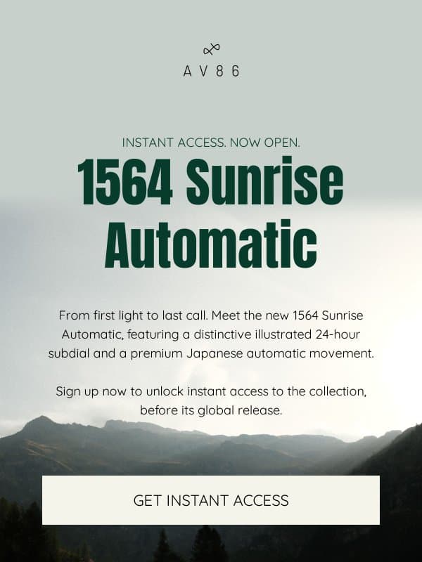New release: 1564 Sunrise Automatic email from About Vintage