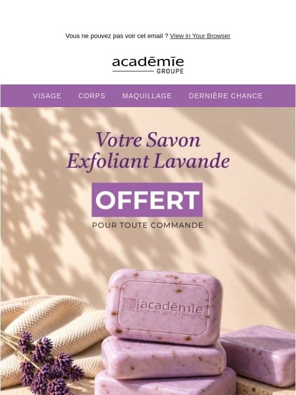 Votre cadeau vous attend ! 🎁 email from Académie Scientifique de Beauté