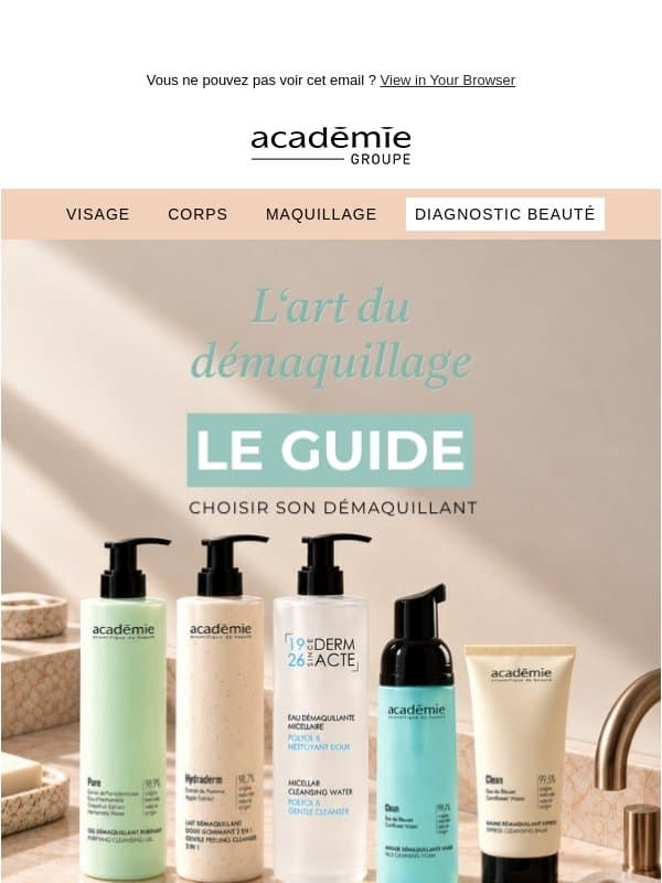 Démaquillant : lequel choisir ? 🤔 email from Académie Scientifique de Beauté