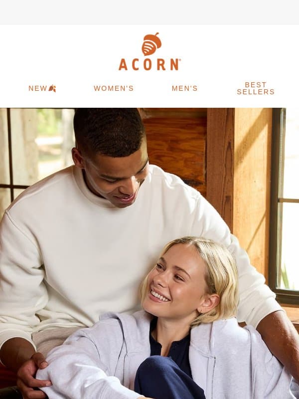 New Fall Styles Have Arrived 🍂 email from Acorn Sheepskin