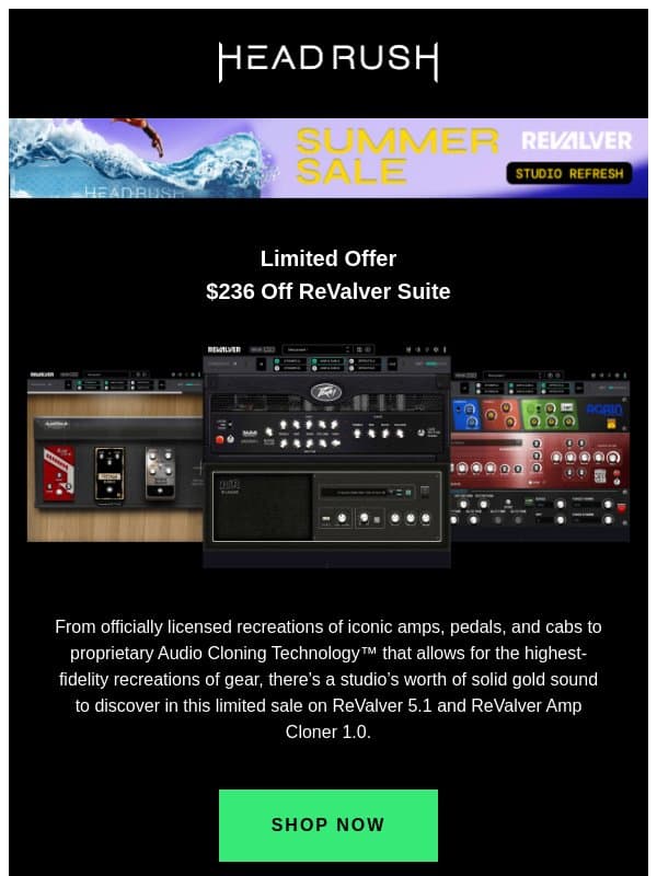 Over $200 Off 2 Guitar Software Powerhouses πΈ email from "adam Labibdi" <rane