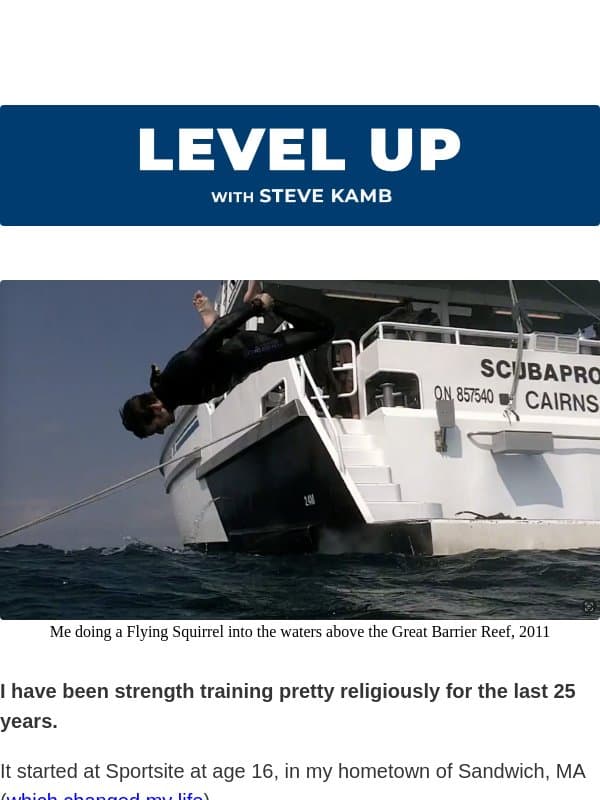 How to "tread water" for 6 years (I just joined a gym) email from "adam" <nomadic Matt