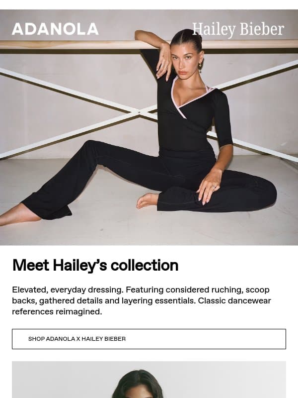 Adanola x Hailey Bieber: The collection email from Adanola