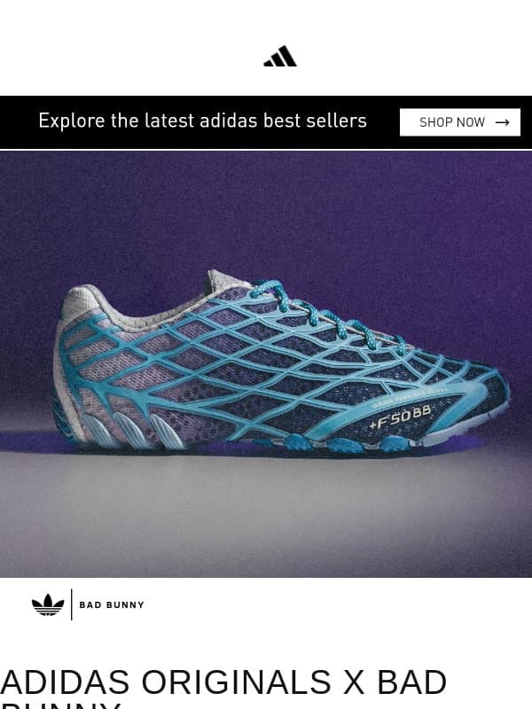 Bad Bunny F50 Ghost Sprint email from adidas