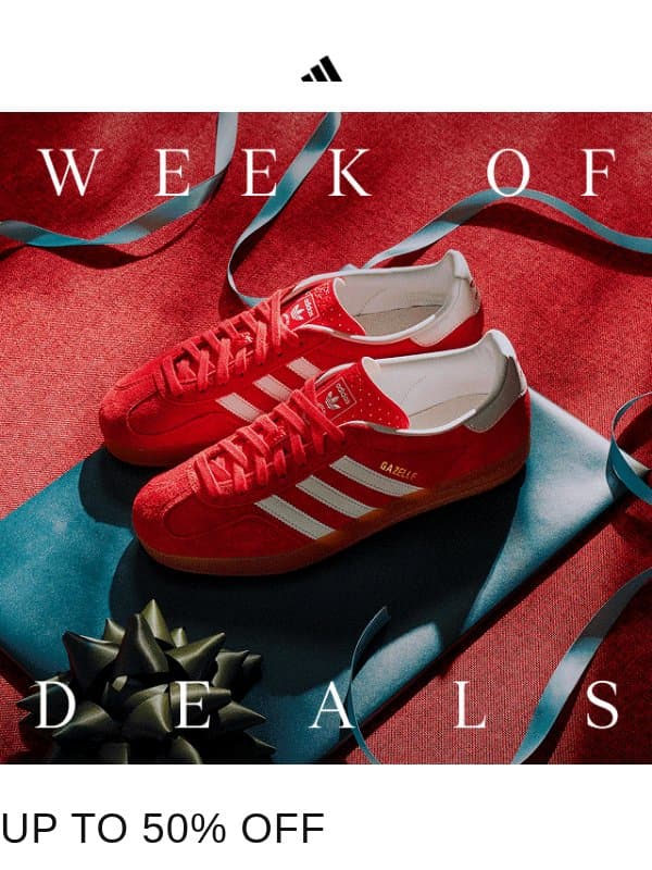Week of Deals: Save on Gazelle, Soft Lux, and more email from adidas