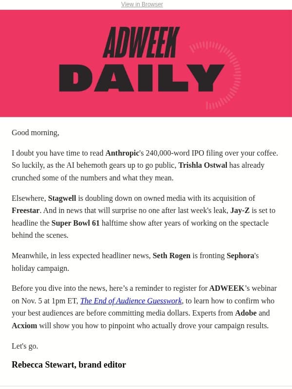 What Anthropic’s 335-Page IPO Filing Tells Us email from Adweek Sports Marketing