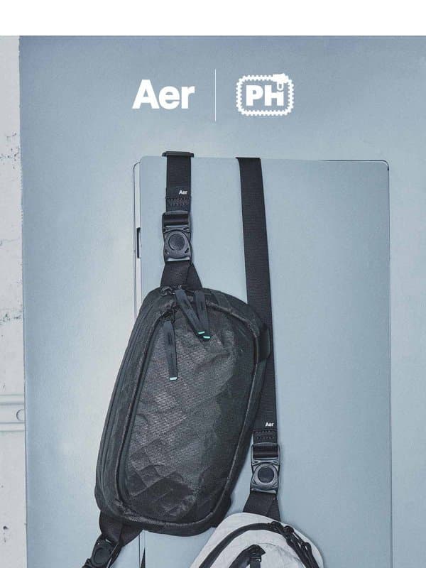 Aer x Pack Hacker returns tomorrow email from Aer