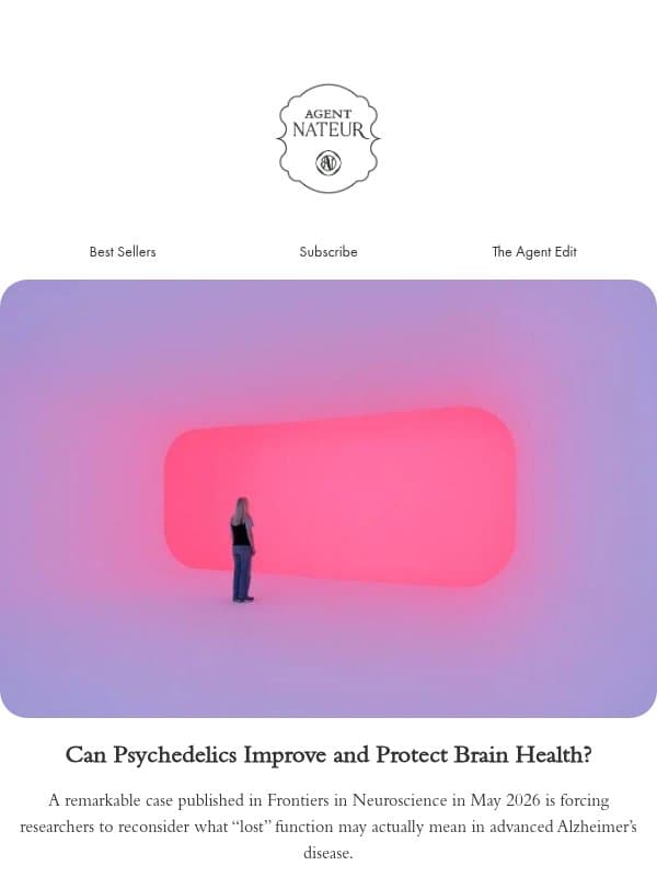 Can Psychedelics Improve Our Brain email from Agent Nateur