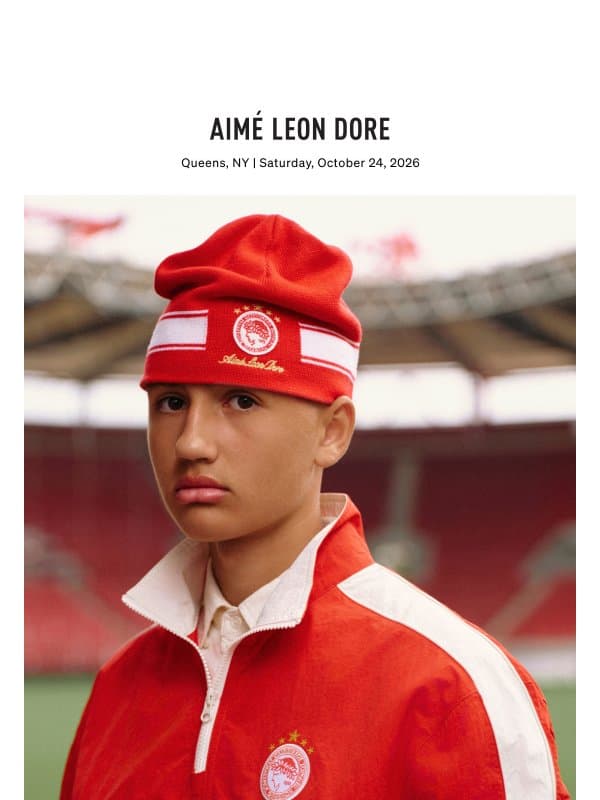 NEW ARRIVALS: ALD / OLYMPIACOS F.C. email from Aime Leon Dore