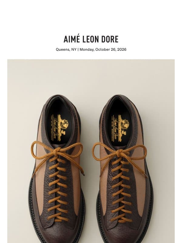FALL / WINTER ‘26 FIELD BOOT email from Aime Leon Dore