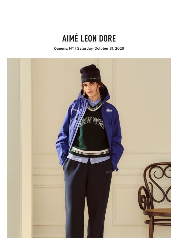 NEW ARRIVALS: FALL / WINTER ‘26 WOMEN’S COLLECTION email from Aime Leon Dore
