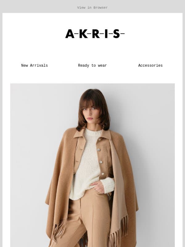 The Architecture of Layering email from Akris
