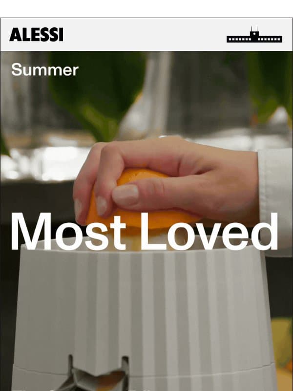 Summer, Most Loved email from Alessi