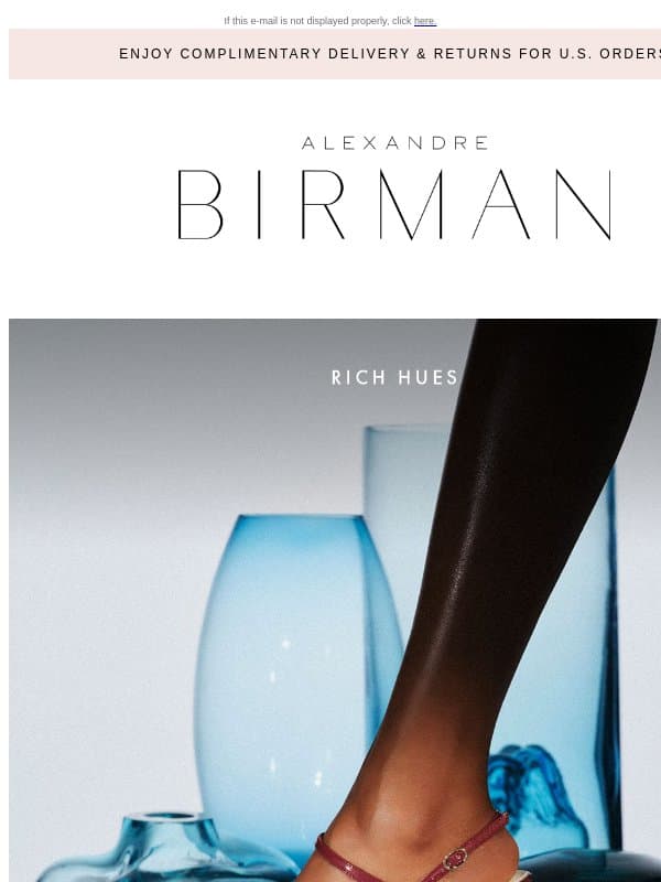 The Shades of the Moment email from Alexandre Birman