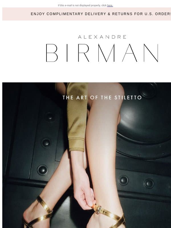 Stilettos, In Focus email from Alexandre Birman