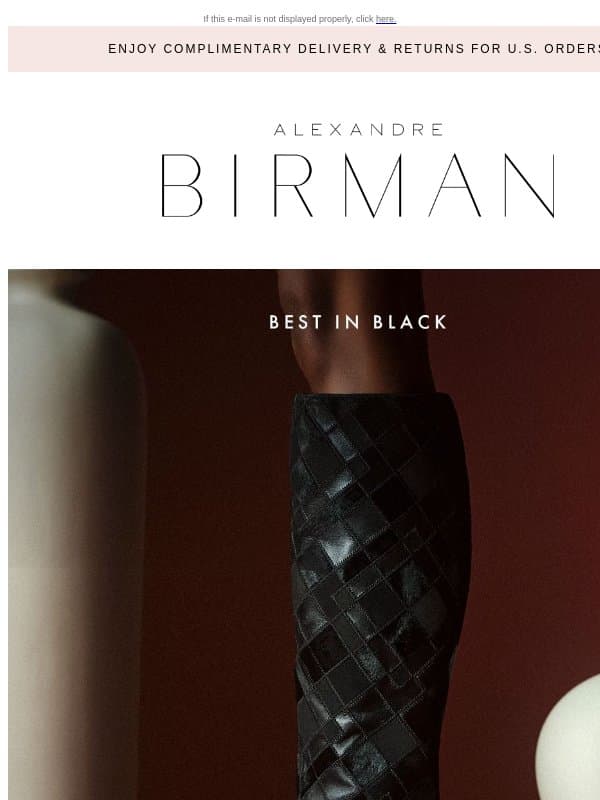 An Expression of Sophistication email from Alexandre Birman