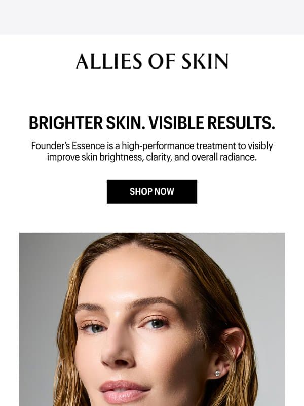 Real Results. Proven Efficacy. email from Allies of Skin