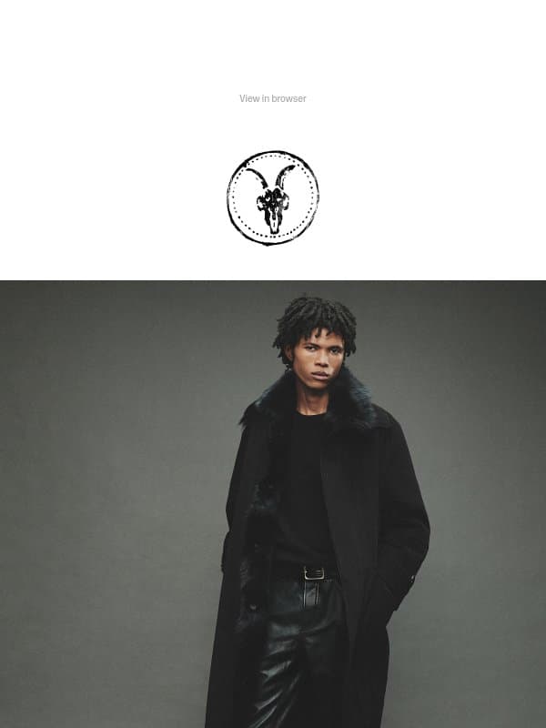 New Arrivals email from AllSaints