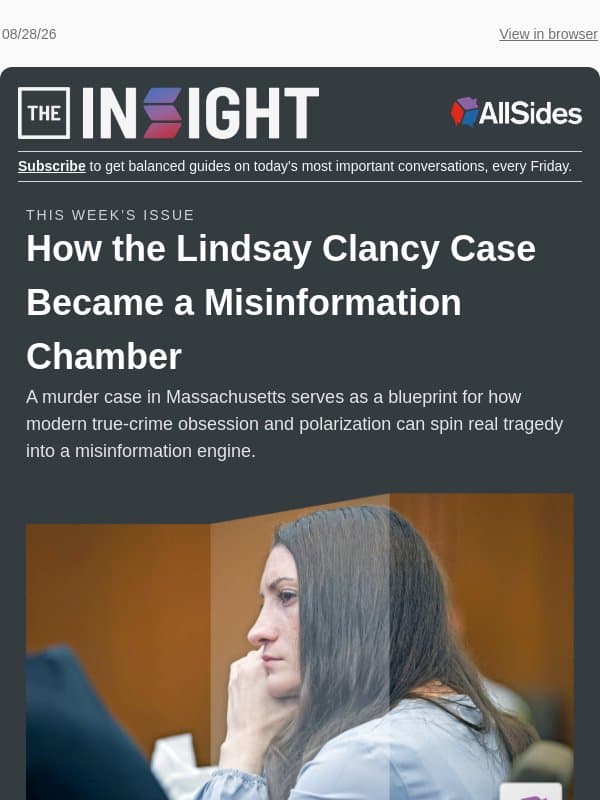 How Lindsay Clancy's case brewed a misinformation chamber email from AllSides