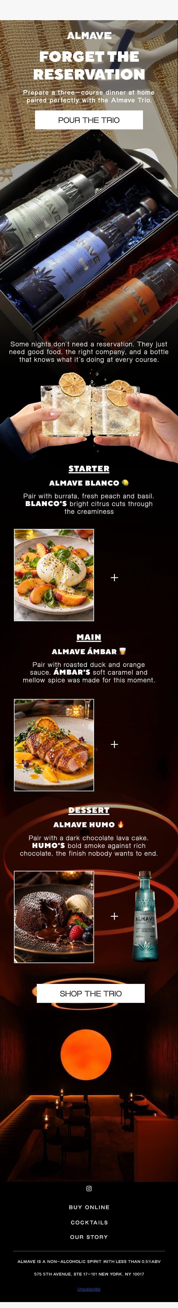 Date Night Made Easier email from Almave screenshot