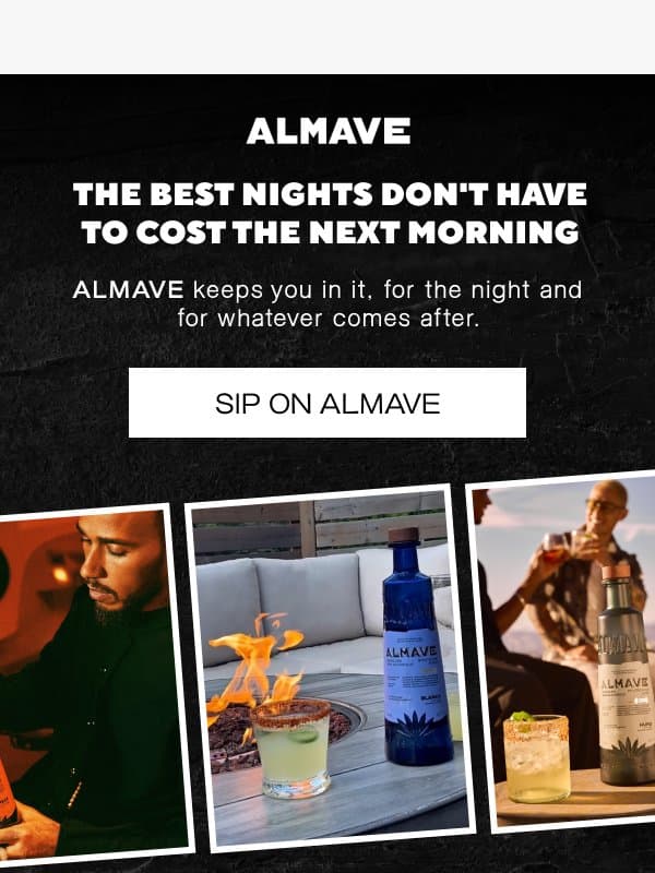 Great nights dont cost the morning email from Almave