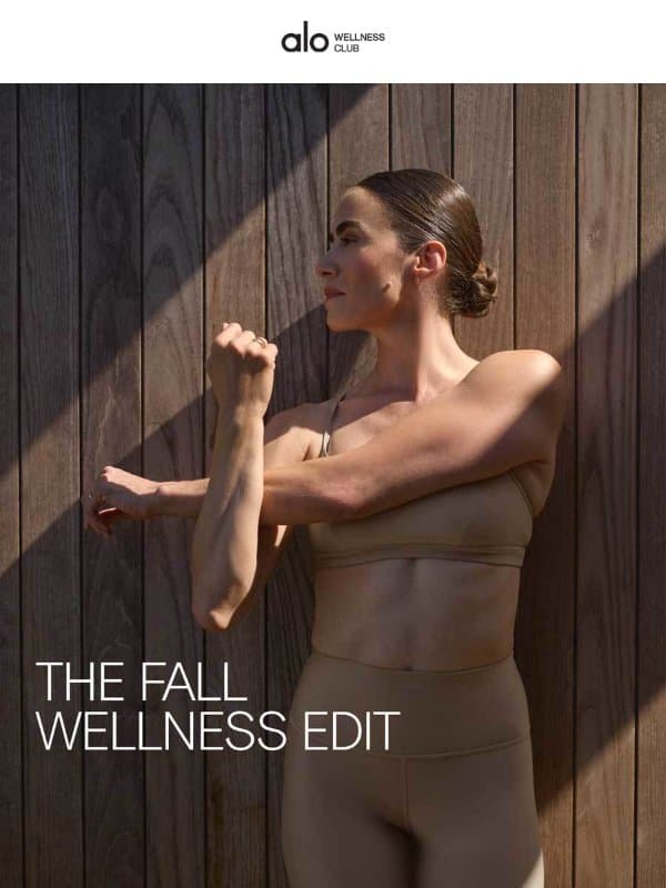 The Fall Wellness Edit email from Alo Moves