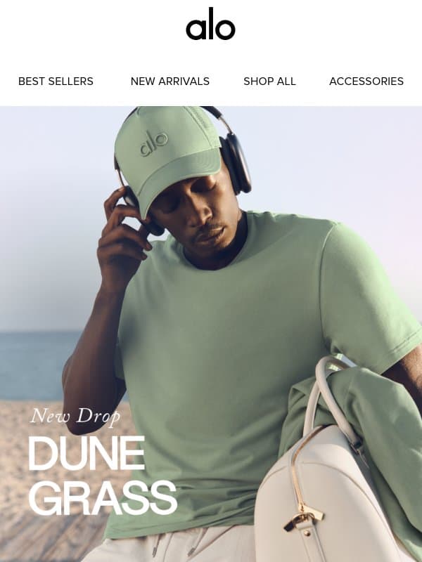 Just Dropped: New Summer Essentials email from Alo Yoga