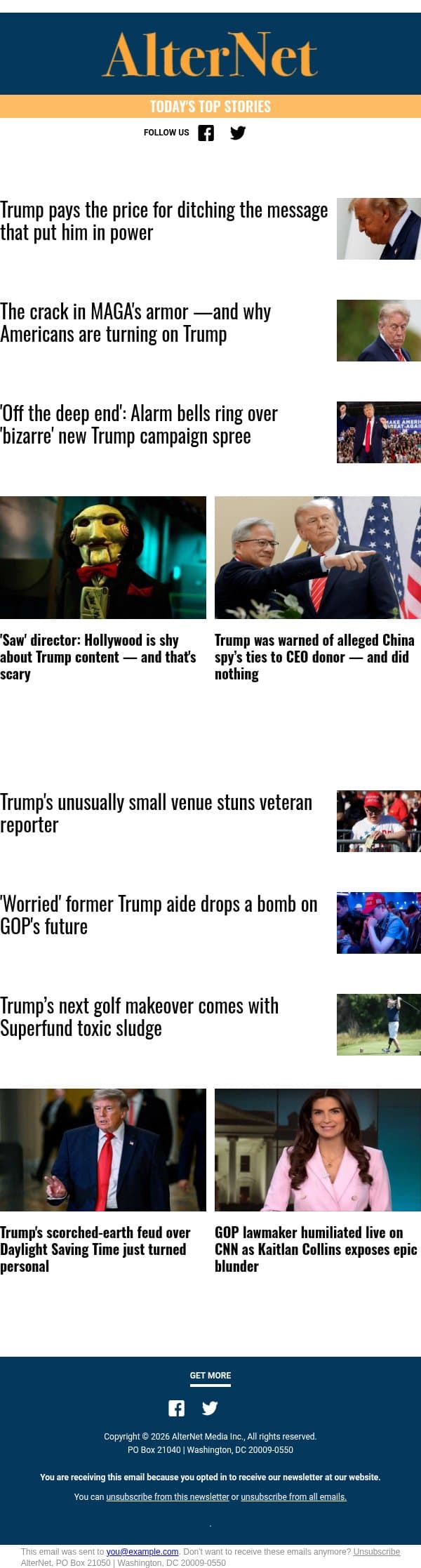GOP lawmaker humiliated live as Kaitlan Collins exposes epic blunder email from AlterNet screenshot