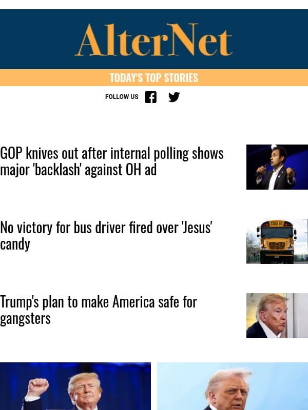 Trump's unusually small venue stuns veteran reporter email from AlterNet