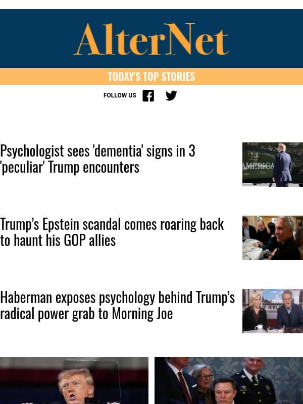 Trump gets chilling prison warning email from AlterNet