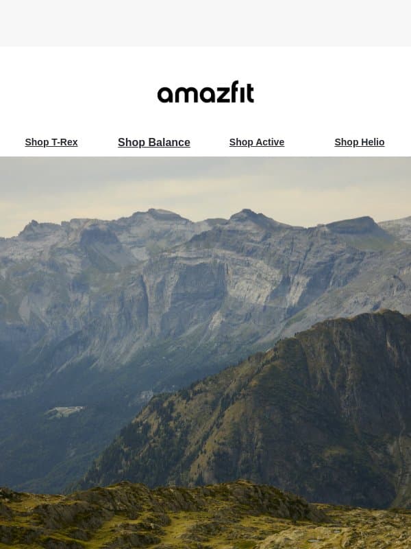 The Cheetah Series email from Amazfit