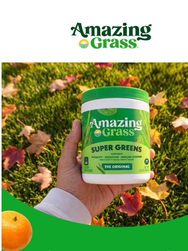 Vitality Starts with the Little Things 💚 email from Amazing Grass