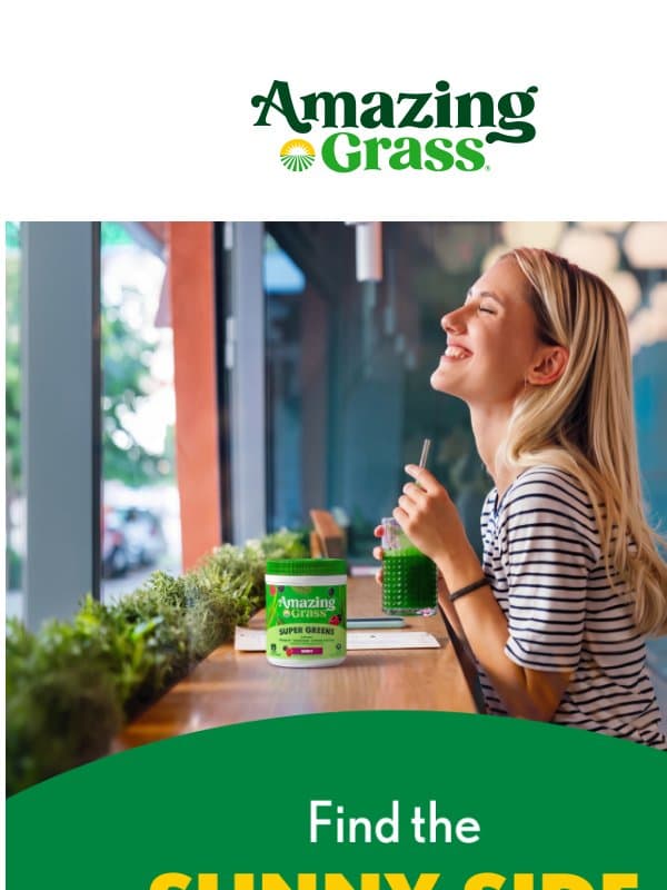 Find the Sunny Side of Fall ☀️🍁 email from Amazing Grass