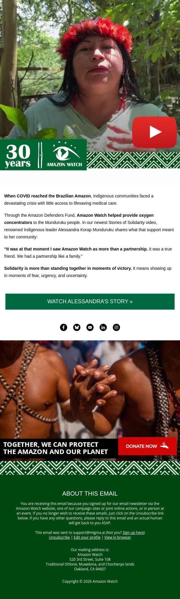 ▶️ VIDEO: When solidarity means showing up email from Amazon Watch screenshot