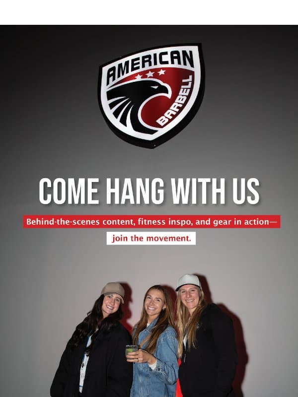 We flex online too ๐ email from American Barbell