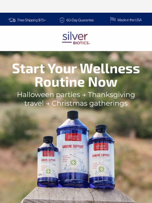 Your social calendar is full. Is your wellness routine?🛡️ email from American Biotech Labs