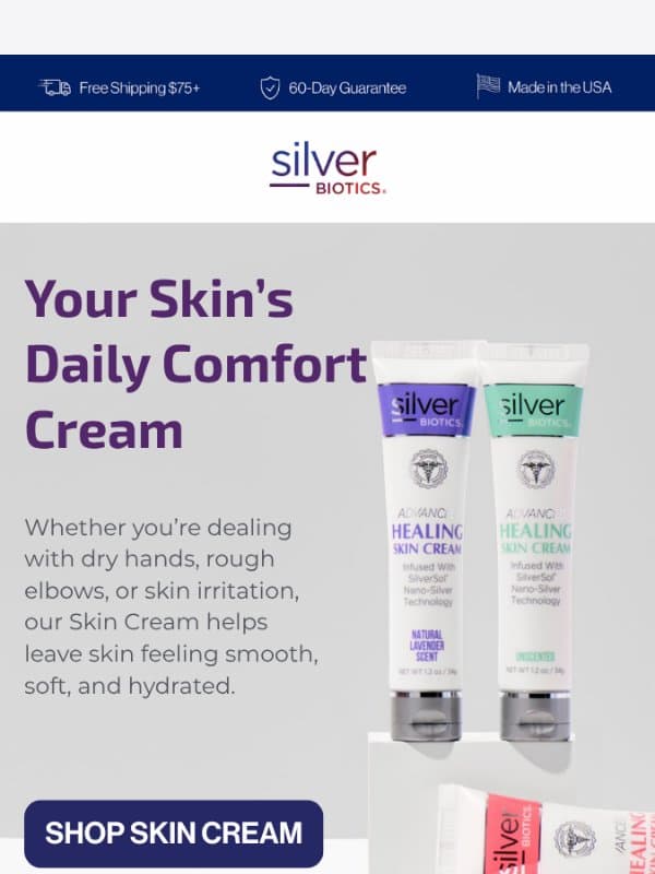 Your daily skin comfort starts here💧 email from American Biotech Labs