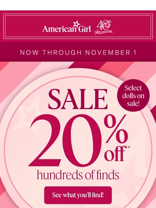 Hi friend—so many finds...now on sale! ✨ email from American Girl