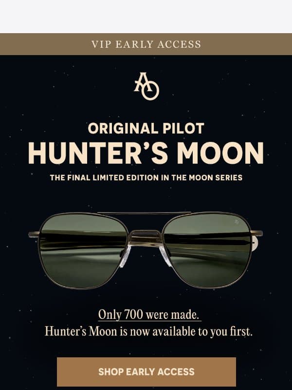 VIP Access Ends Tonight email from American Optical
