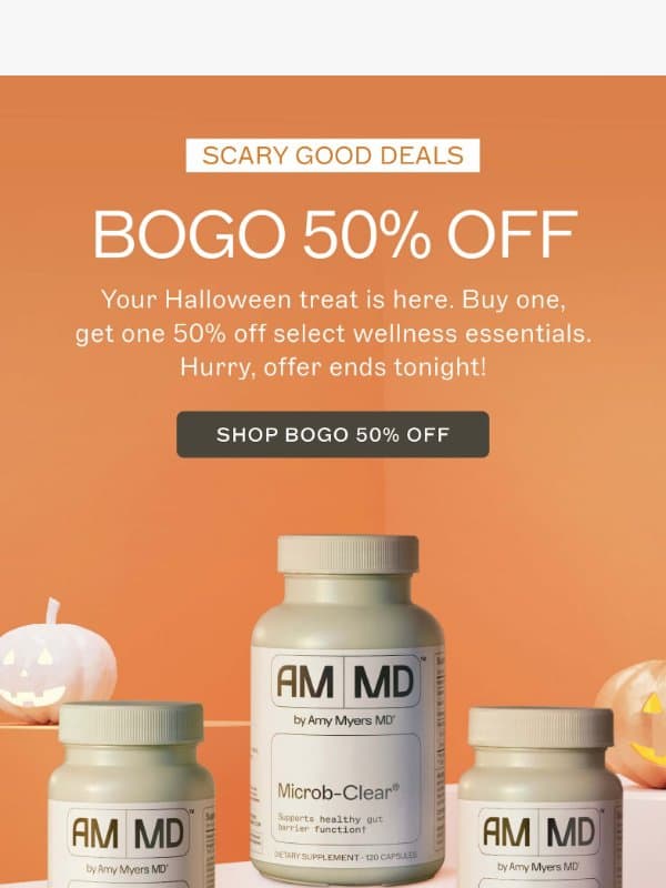 π A Halloween Treat for You email from Amy Myers MD