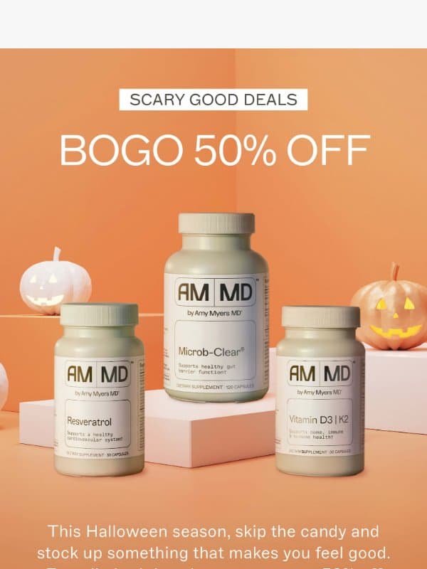 BOGO 50% OFF email from Amy Myers MD