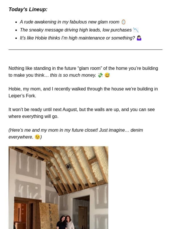 The paid ads message tanking my conversions 📉 email from Amy Porterfield