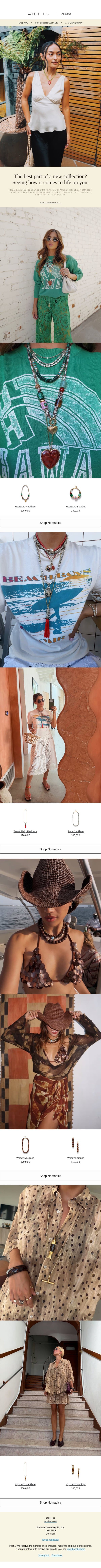 Girls wearing Nomadica email from Anni Lu screenshot