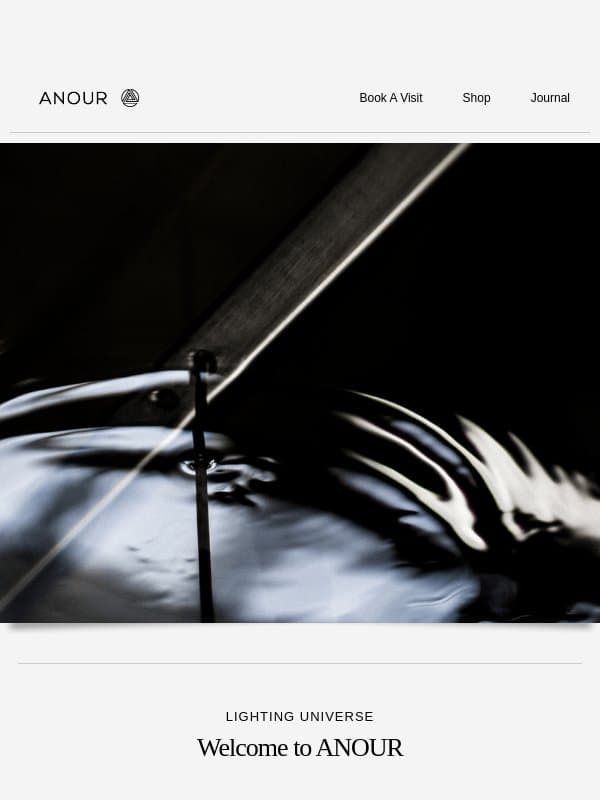 Step Inside the ANOUR Universe email from Anour