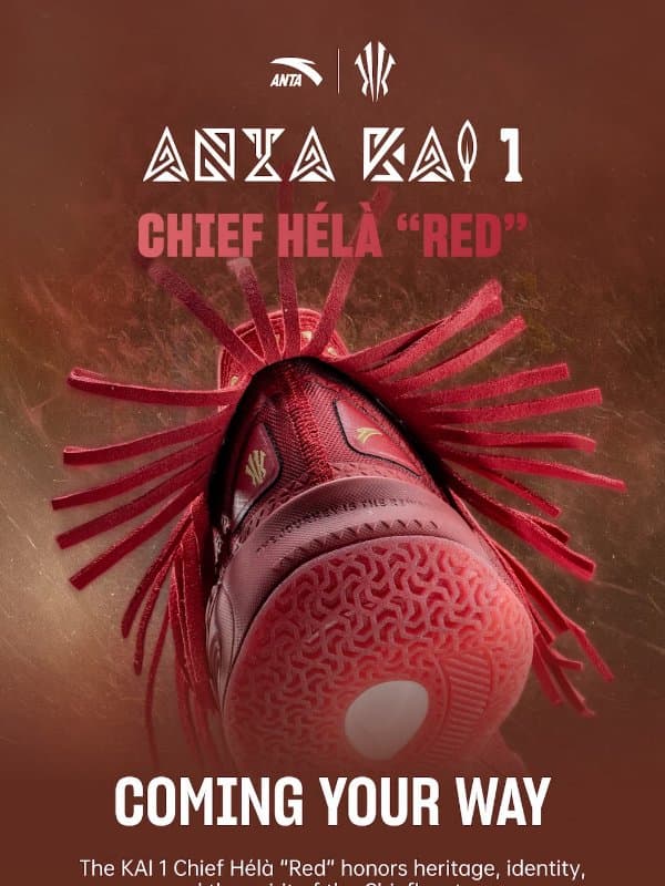 🤞🏾 Upcoming Drops: Chief Hélà “Red” & "HER KAI & I" email from Anta