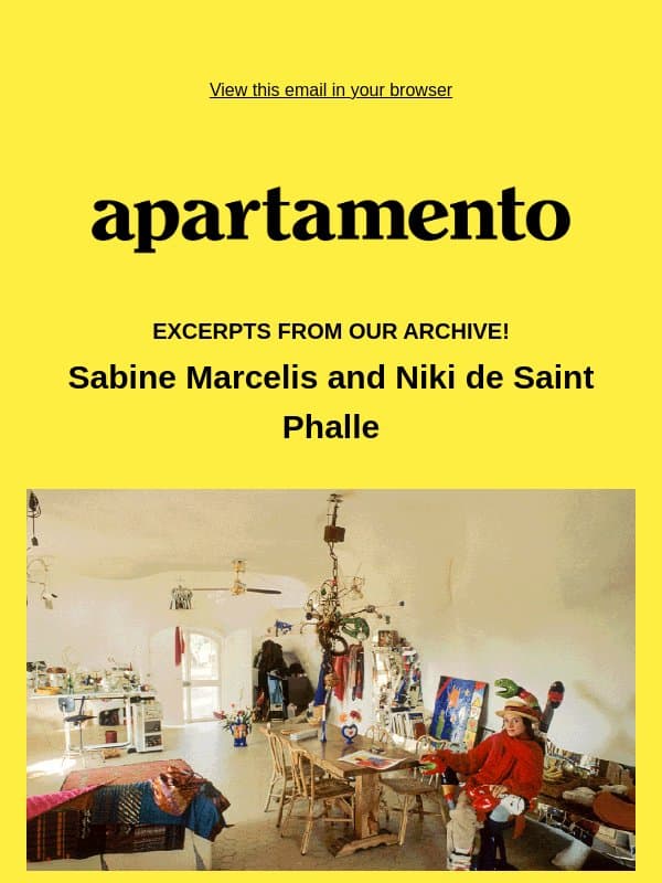 🔓 Explore two unlocked stories from our archive! email from Apartamentomagazine