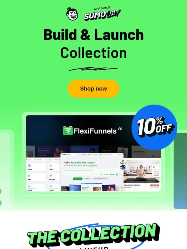 Sumo Day Collection #1: Build and Launch email from AppSumo