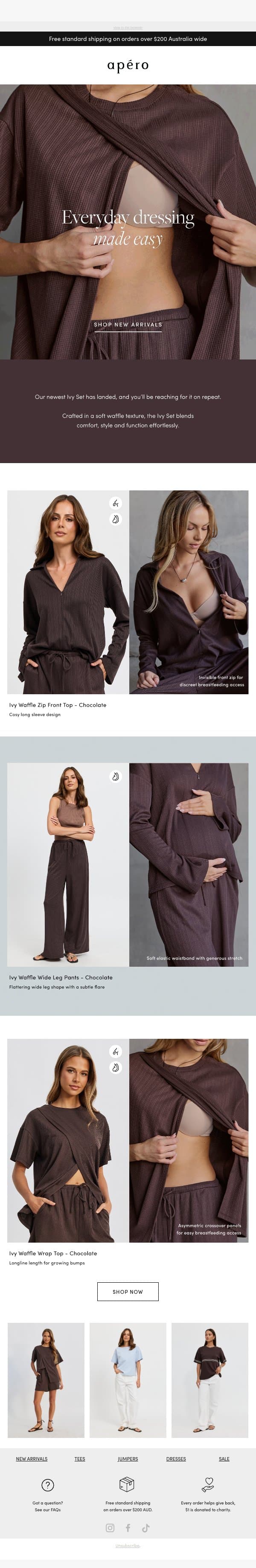 A new essential has arrived email from Apéro Label screenshot