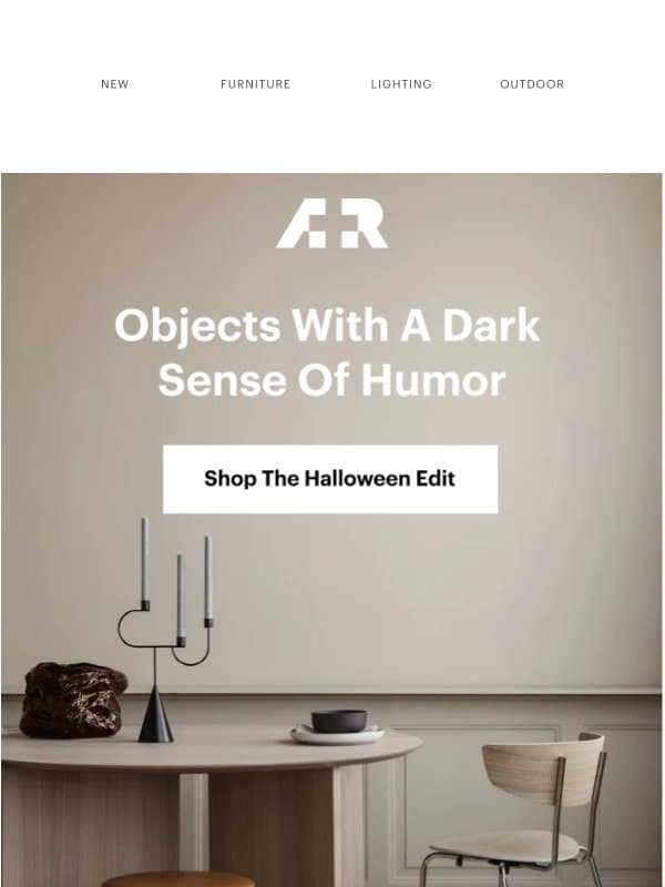 Shop The Halloween Edit email from A+R Store