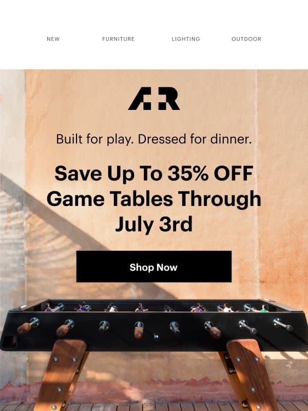 Limited-time savings on RS Barcelona favorites email from A+R Store